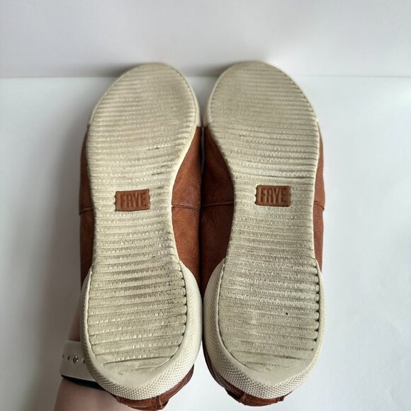 Frye Women's Size 8 Melanie Slip On Cognac Leather Casual Minimalist Comfort - Picture 4 of 7